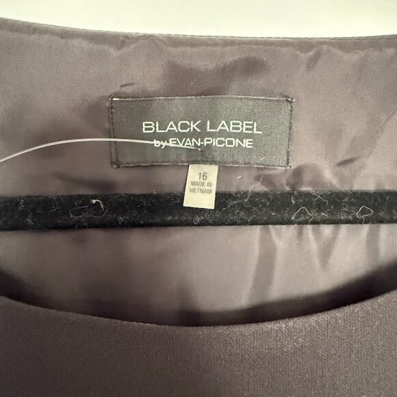 NWOT - Evan Picone Black Label 2 pc Dress Suit, Black White Contrast - Picture 5 of 9